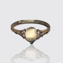 Load image into Gallery viewer, Egyptian Revival Faience Frog Amulet Ring