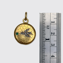 Load image into Gallery viewer, 19th Century French Emerald &amp; Diamond Bird Pendant