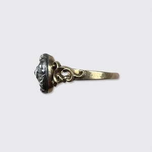 Georgian Rose-Cut Diamond Cluster Ring