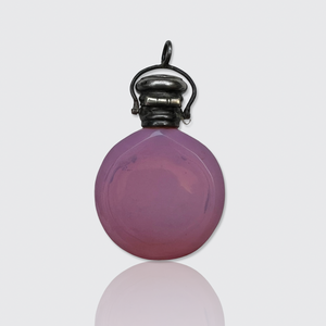 Antique Pink Opaline Glass Perfume Bottle