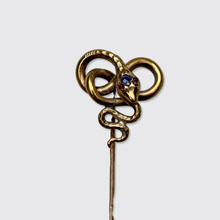 Load image into Gallery viewer, Antique Coiling Snake Stickpin