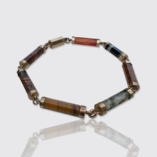 Load image into Gallery viewer, Victorian Agate Link Bracelet