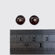 Load image into Gallery viewer, Garnet &amp; Diamond Ear Studs, Button Conversion