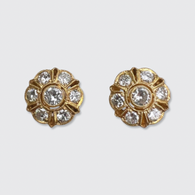 Load image into Gallery viewer, OEC Diamond Cluster Earrings