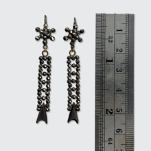 Load image into Gallery viewer, Georgian Cut-Steel Drop Earrings
