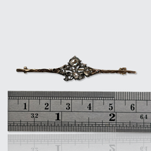 Load image into Gallery viewer, Victorian Rose-Cut Diamond Bar Brooch