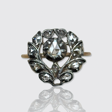 Load image into Gallery viewer, Antique Rose-Cut Diamond Thistle Ring