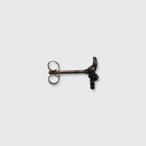 Ruby & Diamond Fleur de Lis Earring, Stickpin Conversion