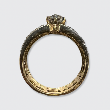 BELLE ÉPOQUE Sapphire 1-1 Belle Époque White Gold, Blue Sapphire and Diamond Pavé Ring