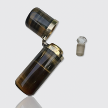 Load image into Gallery viewer, Edwardian Tiger&#39;s Eye Perfume Bottle