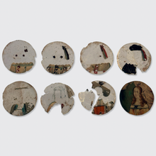 Load image into Gallery viewer, 17th Century Miniature Portrait with Mica Overlays in Screw-On Thaler