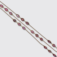 Load image into Gallery viewer, Vintage Ruby Station Necklace