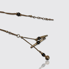 Load image into Gallery viewer, Victorian 18k Gold Watch Chain with Watch Keys and Fob
