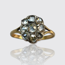 Load image into Gallery viewer, Victorian Rose-Cut Diamond Flower Ring