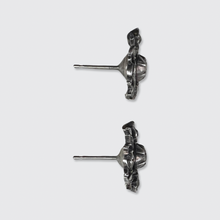 Load image into Gallery viewer, Silver Rose-Cut Diamond Earrings