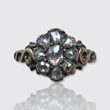 Load image into Gallery viewer, Georgian Rose-Cut Diamond Cluster Ring