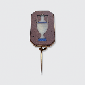 Victorian Goldstone Amphora Brooch by Domenico Bussolin