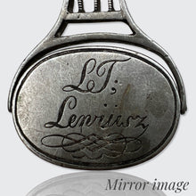 Load image into Gallery viewer, Victorian Silver Thai Souvenir Swivel Fob