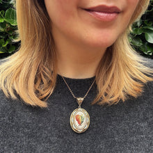 Load image into Gallery viewer, 19th Century Micro Mosaic Butterfly Grand Tour Locket