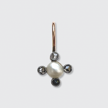 Load image into Gallery viewer, Diamond and Pearl Single Earring, Stickpin Conversion