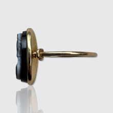 Load image into Gallery viewer, Antique Hardstone Cameo Ring a Greek Warrior
