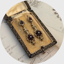 Load image into Gallery viewer, 19th Century Garnet Day to Night Earrings