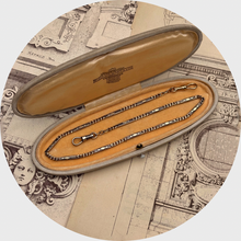Load image into Gallery viewer, Antique Silver &amp; Gold Watch Chain Necklace