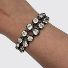Load image into Gallery viewer, 19th Century Silver Double Row Collet-Set Paste Bracelet
