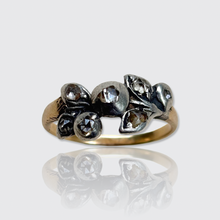 Load image into Gallery viewer, 19th Century Rose-Cut Diamond Floral Branch Ring