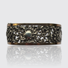 Load image into Gallery viewer, 19th Century French Silver Open-Worked Bangle