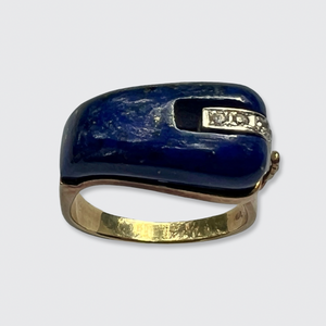Vintage Ring with Interchangeable Gemstone Panels