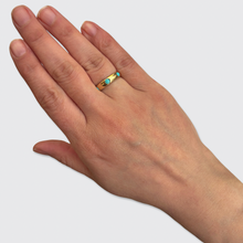 Load image into Gallery viewer, Antique French Turquoise Eternity Ring