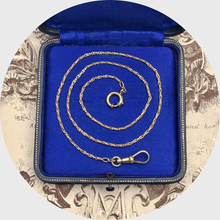 Load image into Gallery viewer, Antique 14k Gold Fantasy Link Watch Chain Necklace