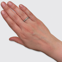 Load image into Gallery viewer, Platinum Old-Cut Diamond Eternity Ring