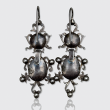 Load image into Gallery viewer, 19th Century French Silver Paste Earrings