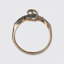Load image into Gallery viewer, Belle Epoque Pearl &amp; Diamonds Crossover Ring