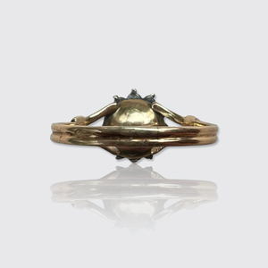 Georgian Rose-Cut Diamond Flower Ring