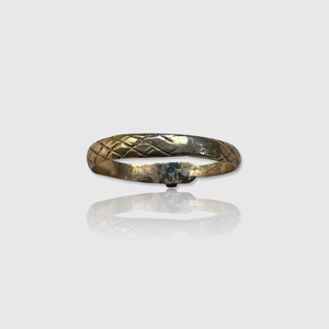 Georgian Rose-Cut Diamond Ouroboros Snake Ring
