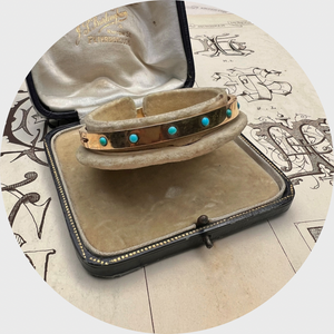 Victorian Turquoise Line Bracelet