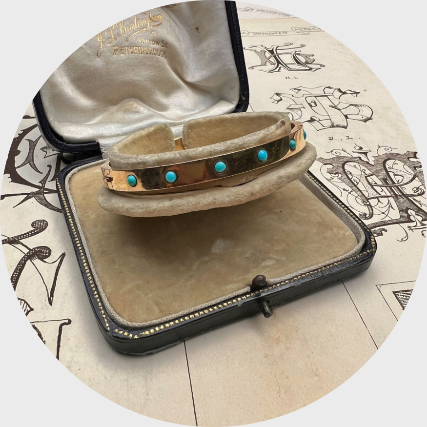 Victorian Turquoise Line Bracelet
