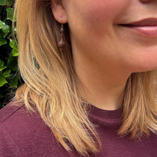 Load image into Gallery viewer, Victorian Wooden Ball Drop Earrings