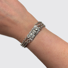 Load image into Gallery viewer, 19th Century Silver Watch Chain Bracelet