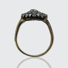 Load image into Gallery viewer, Rose-Cut Diamond Halo Ring