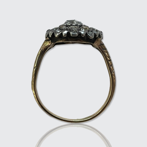 Rose-Cut Diamond Halo Ring