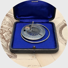 Load image into Gallery viewer, Antique Silver Money Clip, Compass and Sundial, Mappin &amp; Webb Paris