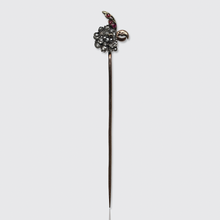 Load image into Gallery viewer, Victorian Ruby &amp; Diamond Cockatoo Stickpin