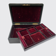 Load image into Gallery viewer, Brown Jewellery Box with Red Velvet Interior