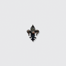 Load image into Gallery viewer, Ruby &amp; Diamond Fleur de Lis Earring, Stickpin Conversion