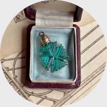 Load image into Gallery viewer, Victorian Glass Maltese Cross Perfume Bottle Pendant