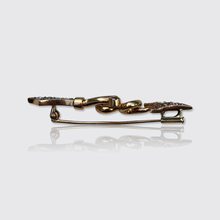Load image into Gallery viewer, 19th Century Rose-Cut Diamond Curled Arrow Brooch